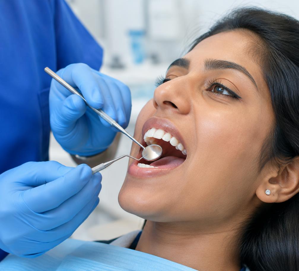Illustrative dental photograph for cosmetic dentistry